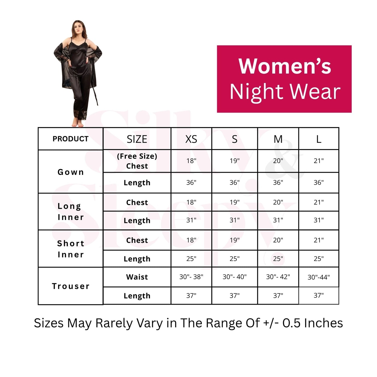 4-Piece Luxury Sleepwear & Loungewear