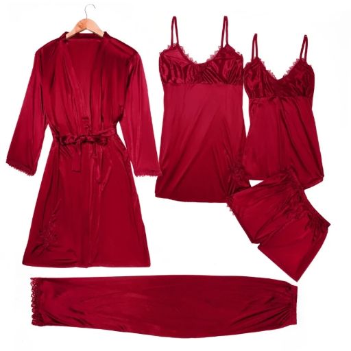 Luxury Imported Satin Jersey Silk Nighty Bridal Set