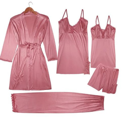 Luxury Imported Satin Jersey Silk Nighty Bridal Set