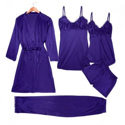Luxury Imported Satin Jersey Silk Nighty Bridal Set