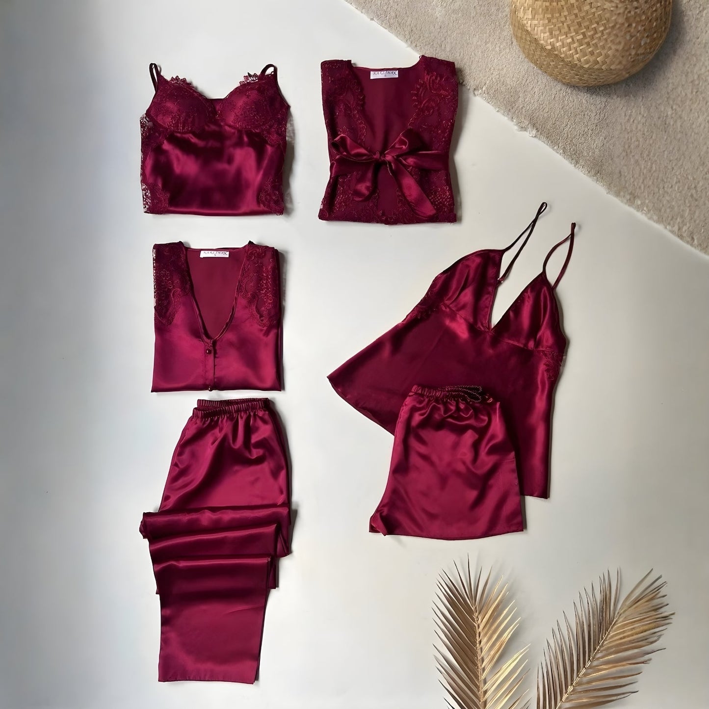 6-Piece Luxury Silk + 2-Piece Long Inner & Gown