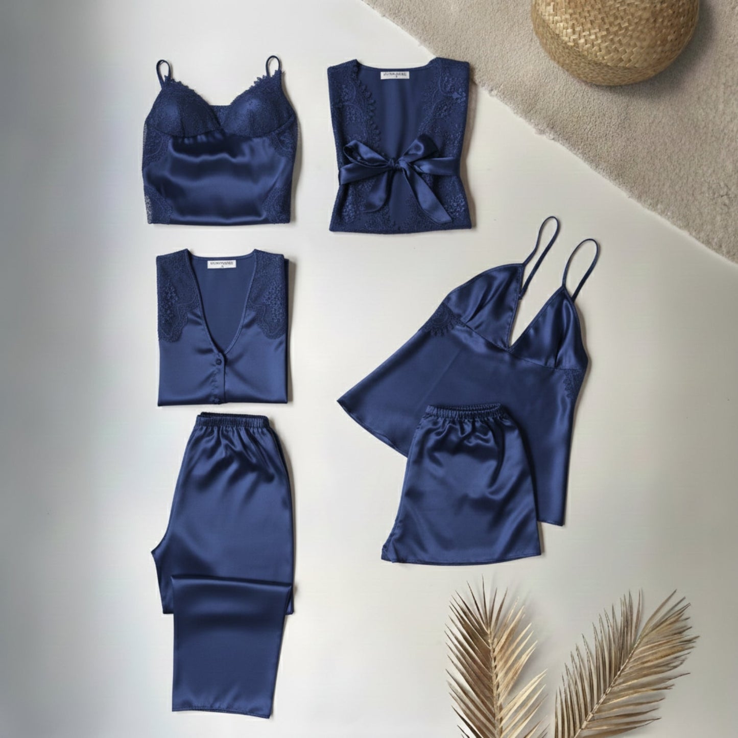 6-Piece Luxury Silk + 2-Piece Long Inner & Gown