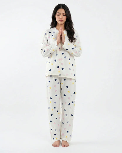 Summer Crinkled Pajama Suit - Love Dot
