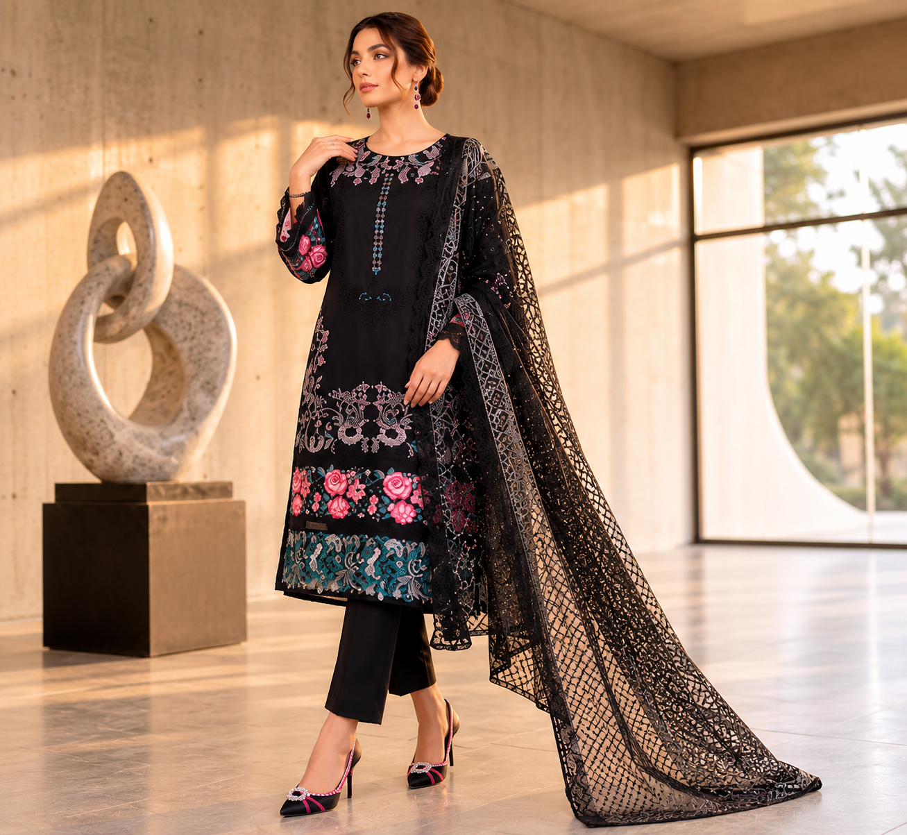 Elegant Black Formal Dress for Women