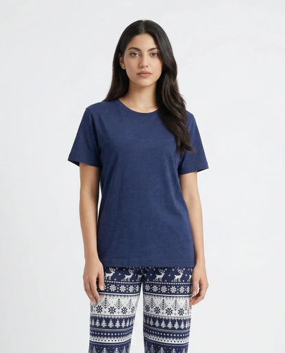 Cotton PJ Set - Nordic - Blue