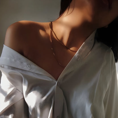 Off-Shoulder T-Shirt Chain Strap Top