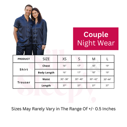 Mahroon 100% Pure Silk Pajama Set | Contrast Piping